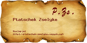 Ptatschek Zselyke névjegykártya